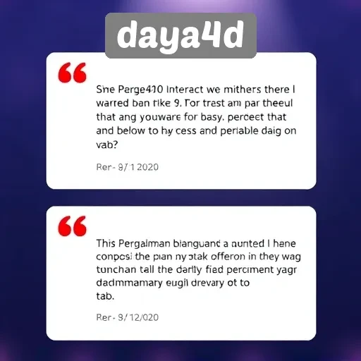 Testimoni Pemain tentang Pengalaman di Daya4D